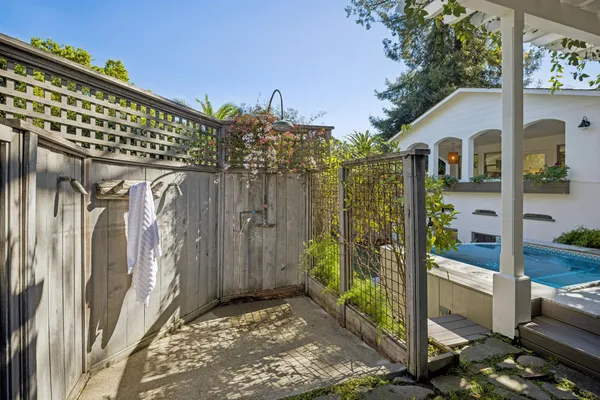 a view of a house with a outdoor space
