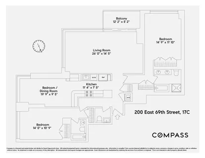 $2,000,000 | 200 East 69th Street, Unit 17C | Lenox Hill