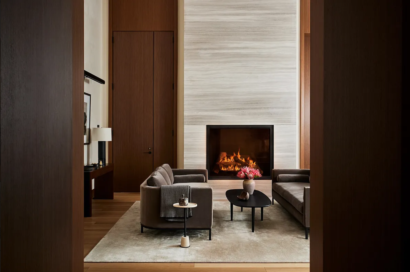 15 East 30th Street, Unit 19B Manhattan, NY 10016 - Photo 32 of 40 a living room with furniture and a fireplace