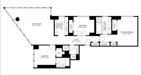 a picture of a floor plan