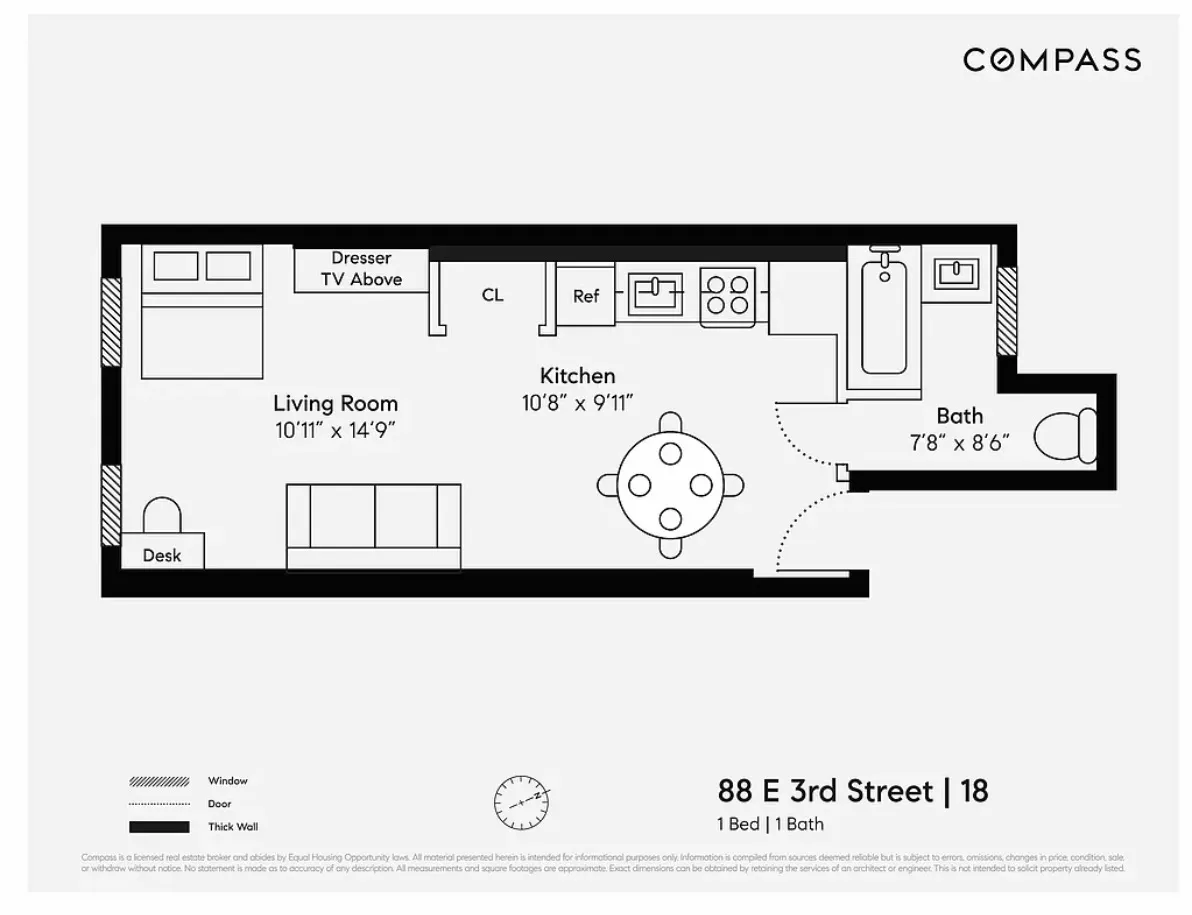 $3,250 | 88 East 3rd Street, Unit 18 | East Village