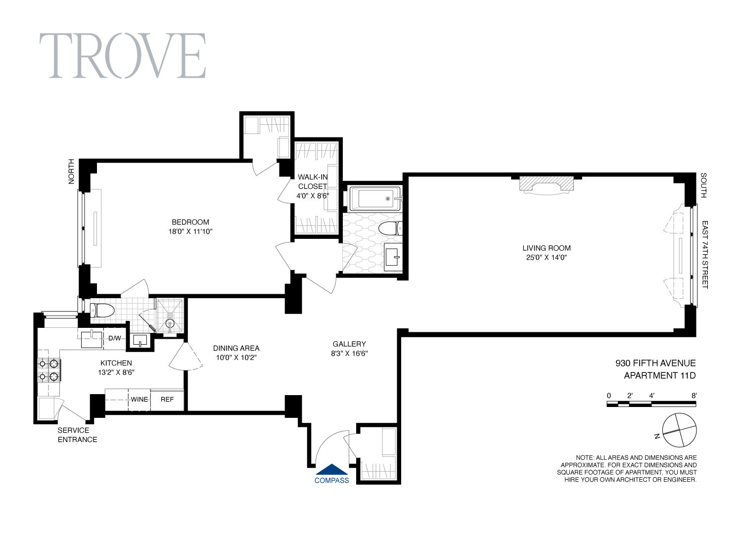 930 5th Avenue, Unit 11D Manhattan, NY 10021 - Photo 11 of 11 a picture of floor plan
