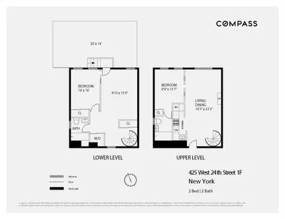 $1,425,000 | 425 West 24th Street, Unit 1F | Chelsea