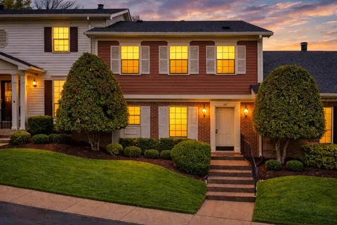 a front view of a house