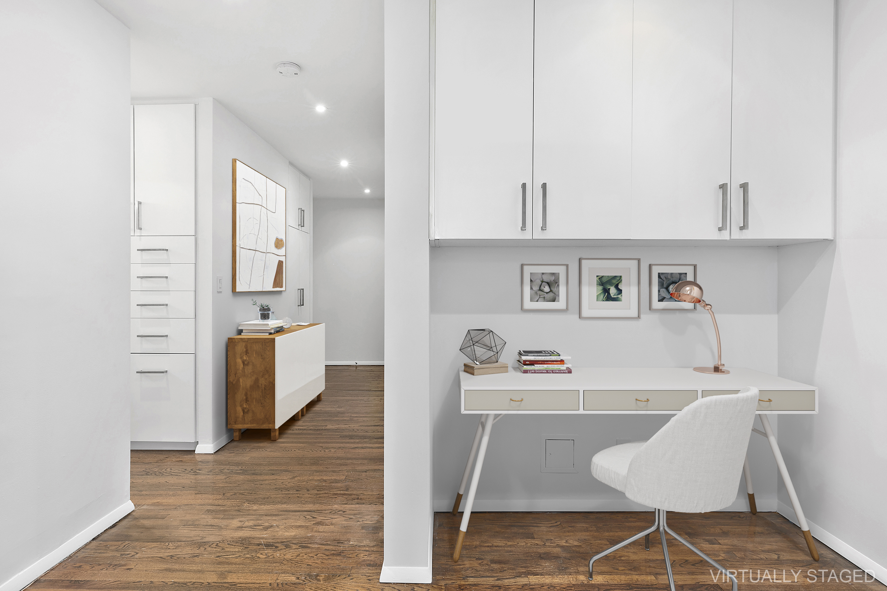 505 Court Street, Unit 3D Brooklyn, NY 11231 - Photo 6 of 14 a living room with furniture and a wooden floor