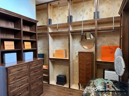 a view of a lake with a mountain