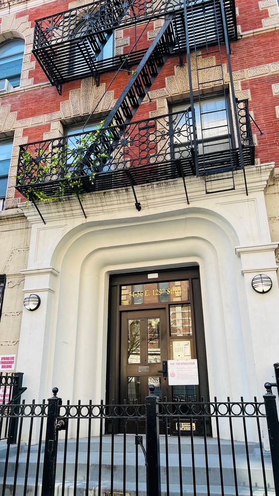 a view of a house with a small space