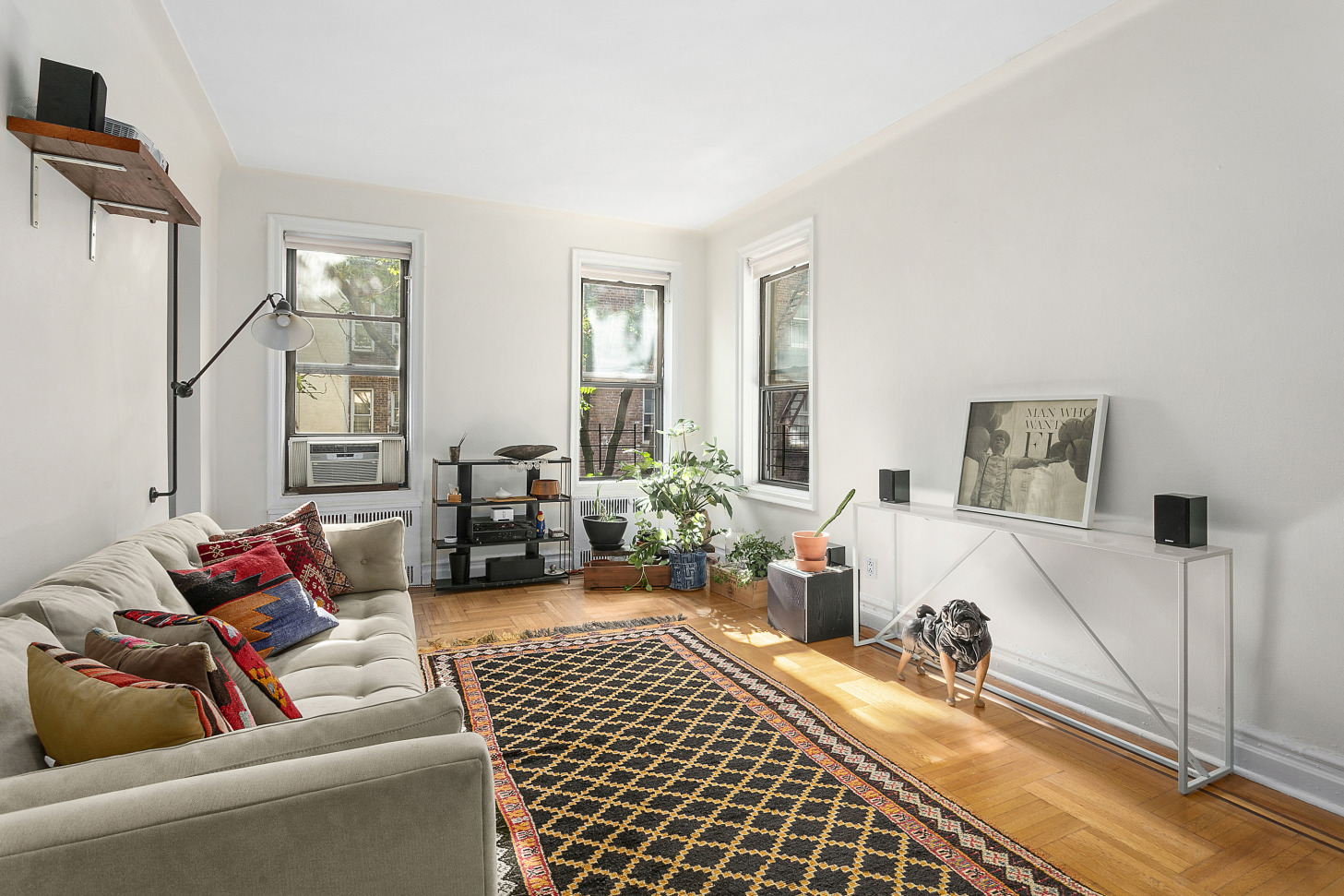 a bedroom with furniture and a couch