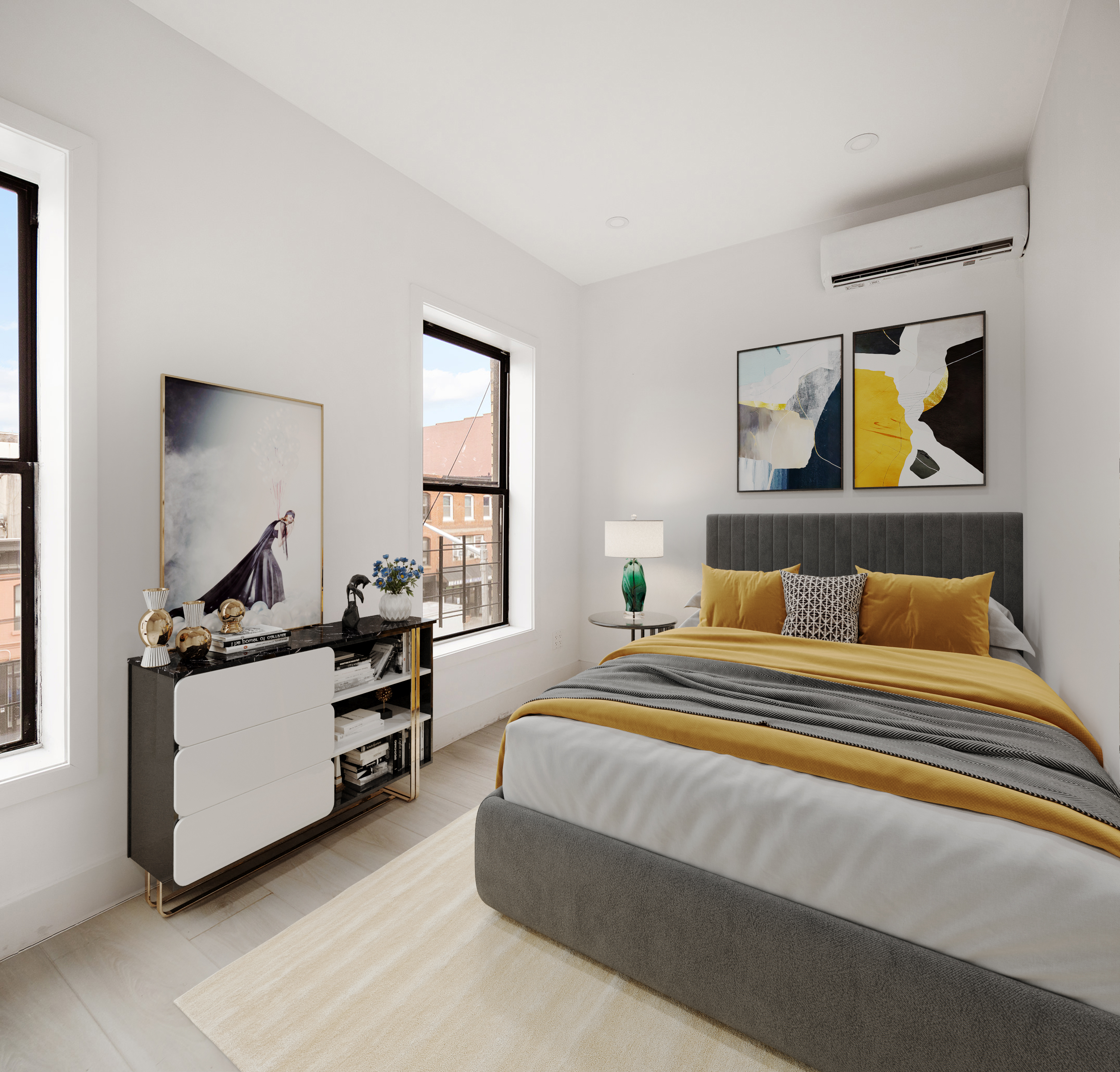 392 5th Avenue, Unit 3A Brooklyn, NY 11215 - Photo 5 of 9 a spacious bedroom with a bed and furniture