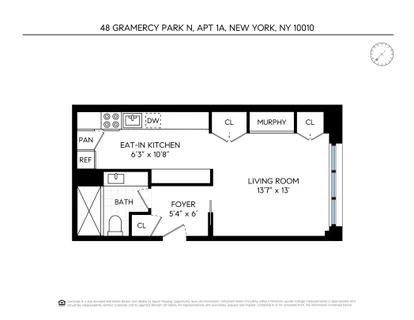 $795,000 | 48 Gramercy Park North, Unit 1A | Gramercy