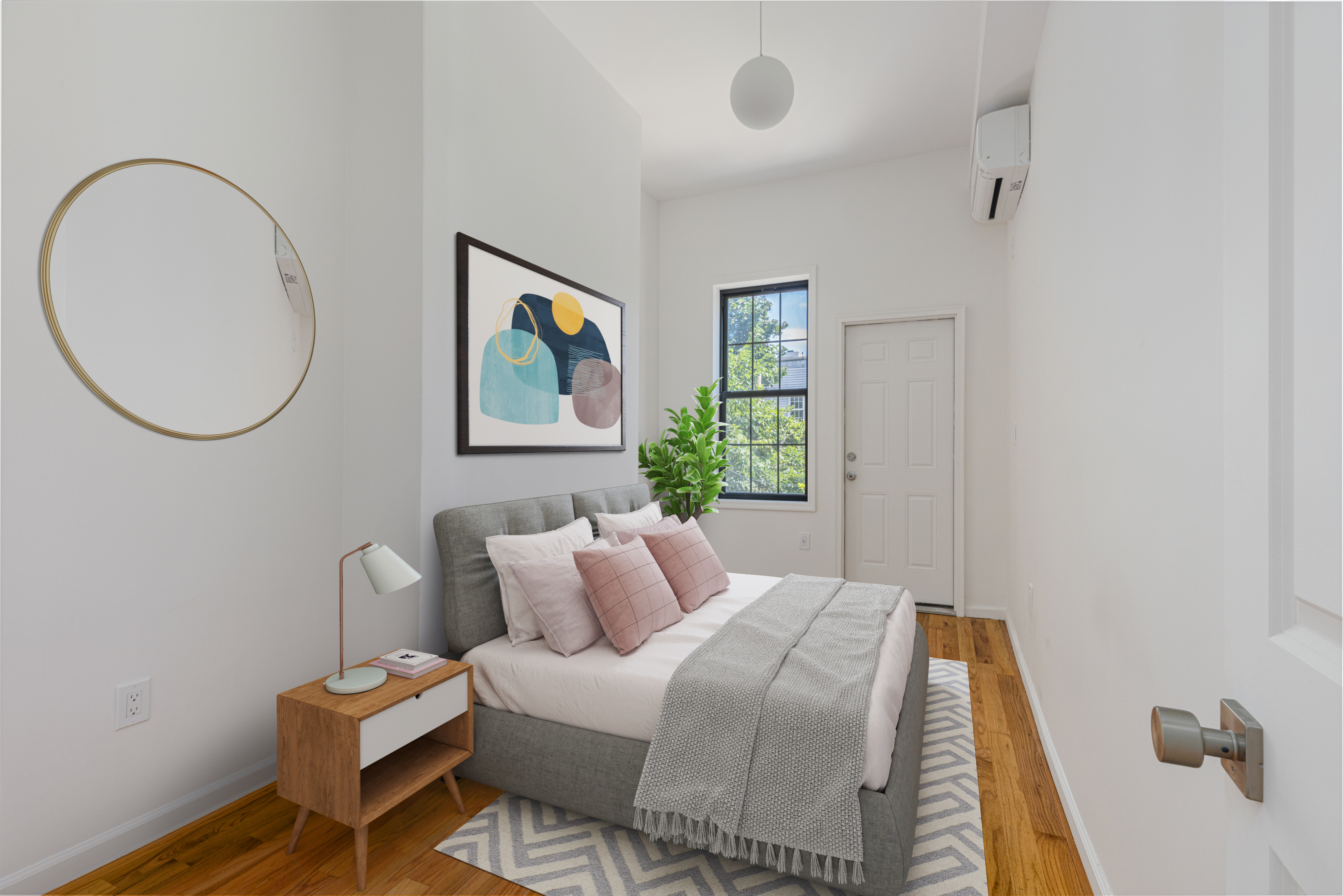 1068 Hancock Street, Unit 1 Brooklyn, NY 11221 - Photo 8 of 11 a bedroom with a bed and a window