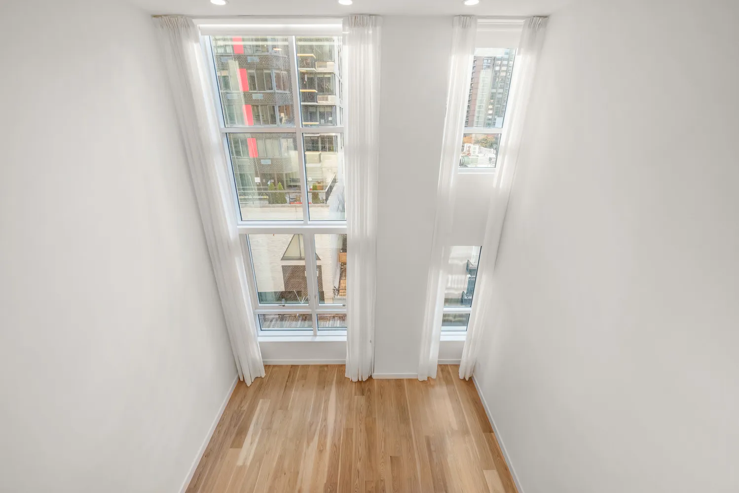 a view of wooden floor in a room