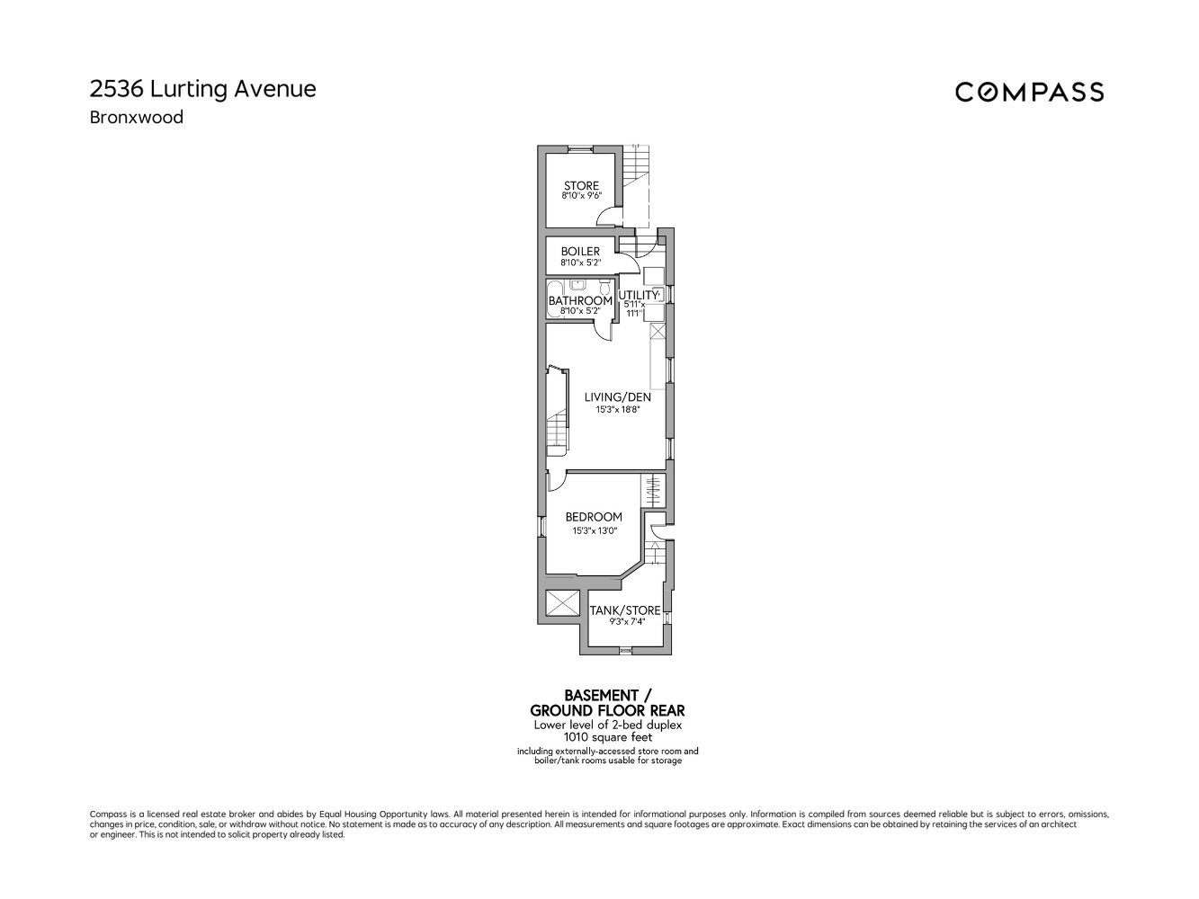 2536 Lurting Avenue Bronx, NY 10469 - Photo 25 of 27 a picture of a room with a white wall and a large window