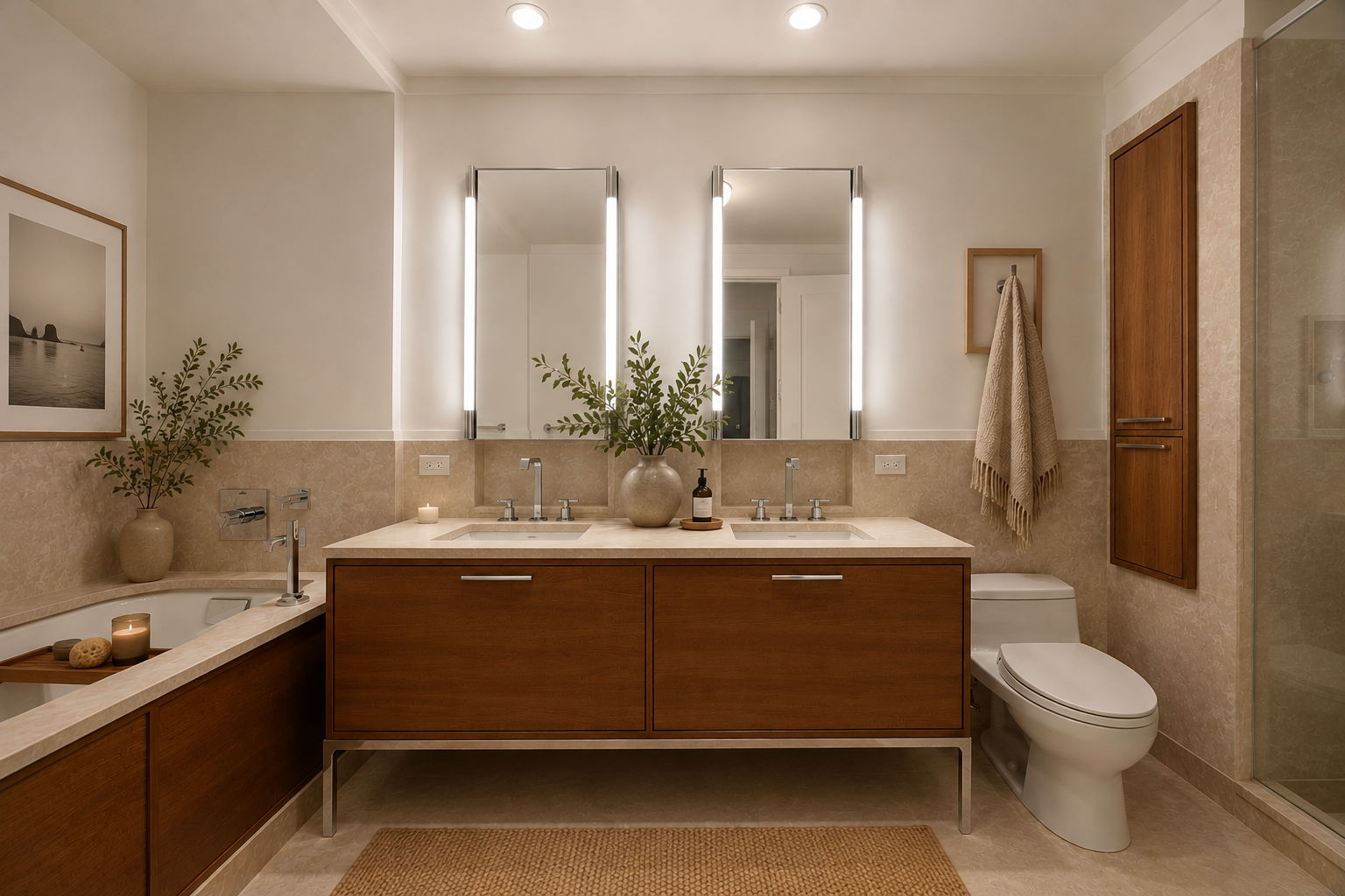 177 9th Avenue, Unit 3K Manhattan, NY 10011 - Photo 6 of 14 a view of bathroom with a toilet sink and mirror