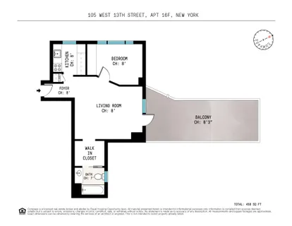 $995,000 | 105 West 13th Street, Unit 16F | West Village
