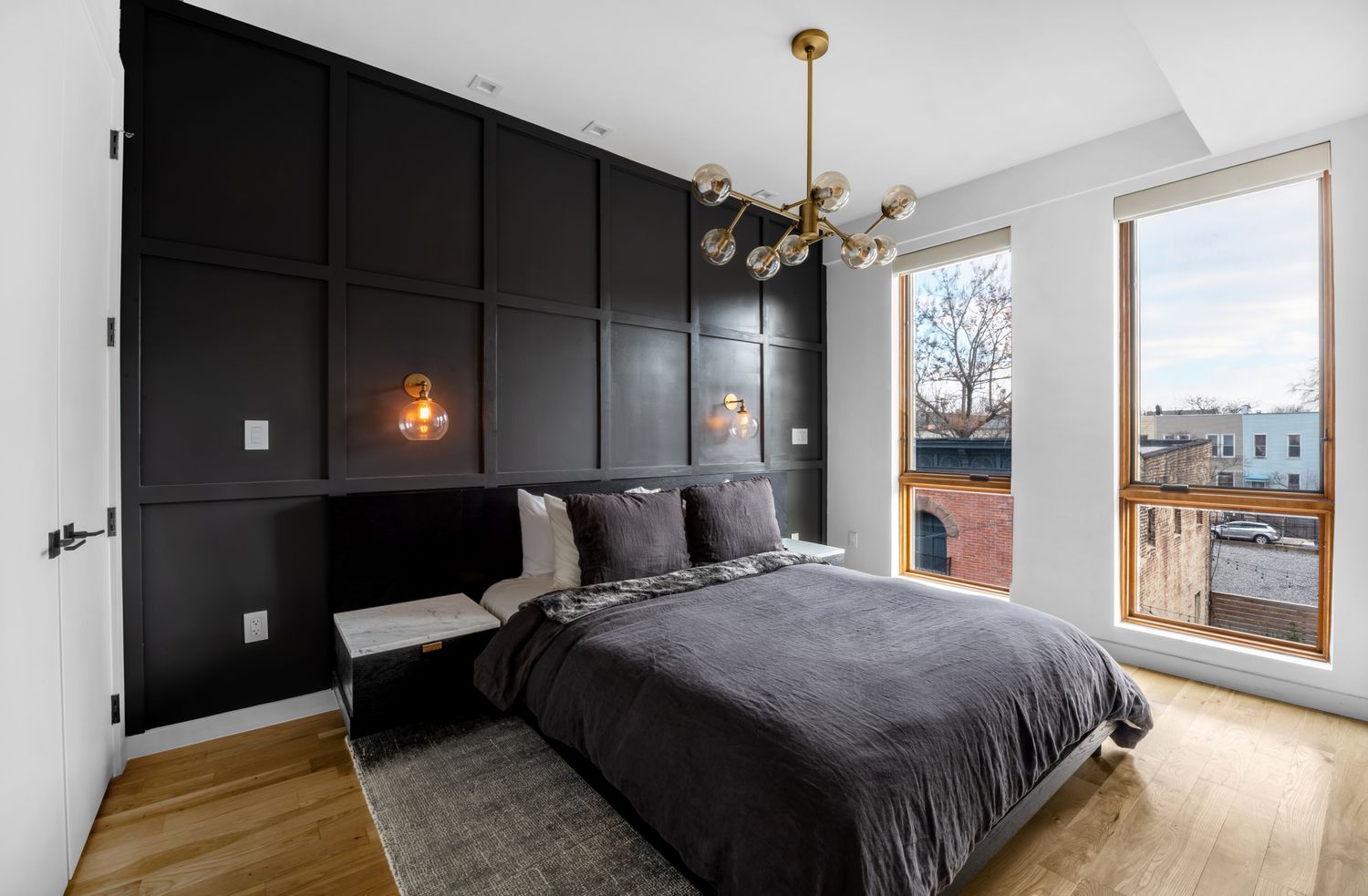 64 Stanhope Street, Unit 3B Brooklyn, NY 11221 - Photo 3 of 5 a bedroom with a bed and a window