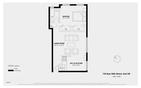 $474,999 | 136 East 36th Street, Unit 5D | Murray Hill