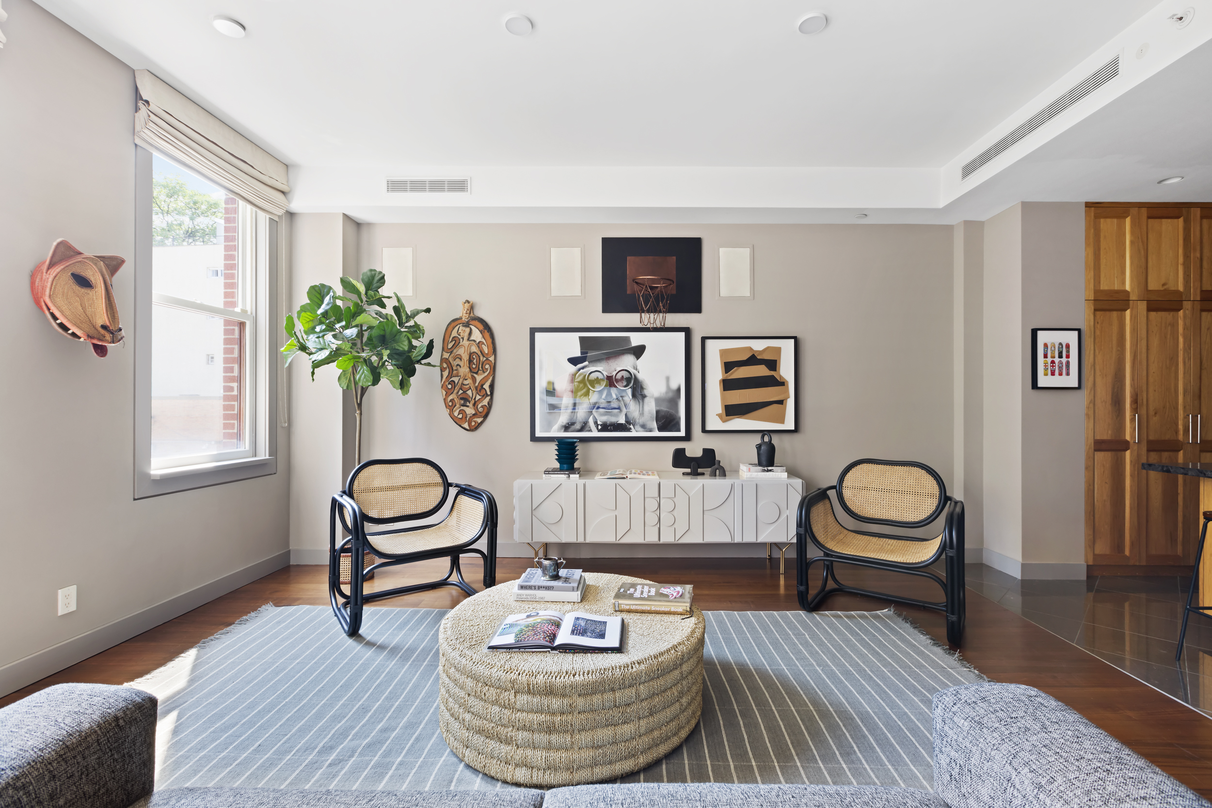 95 Charles Street, Unit TH Manhattan, NY 10014 - Photo 23 of 29 a living room with furniture and wooden floor