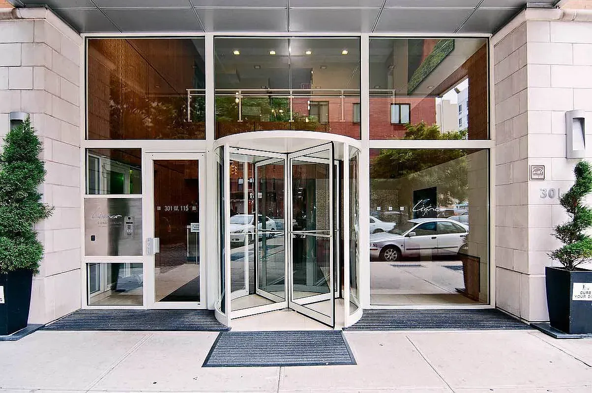 a glass door of the house