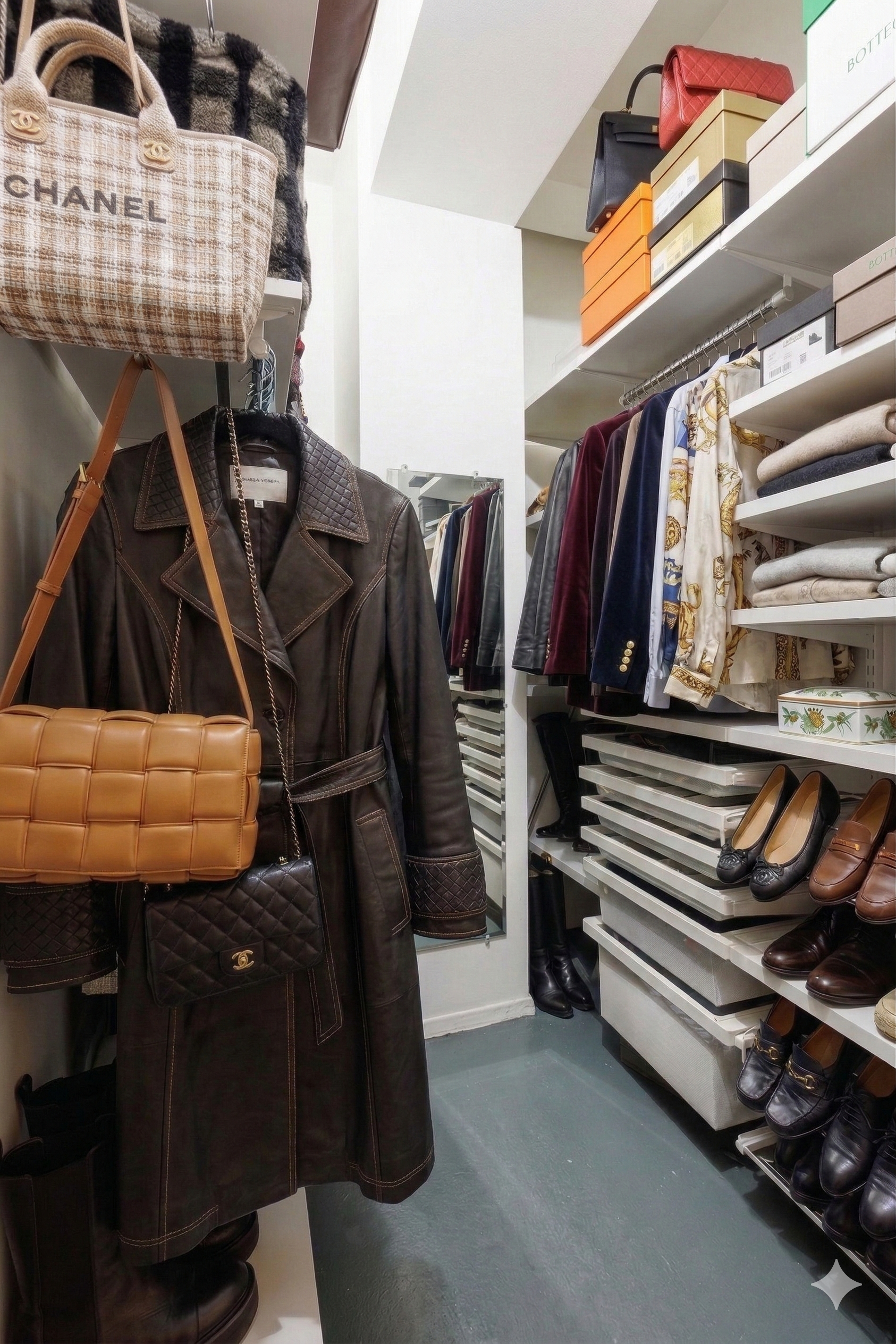 315 7th Avenue, Unit 17A Manhattan, NY 10001 - Photo 7 of 12 a view of walk in closet with clothes and shoes