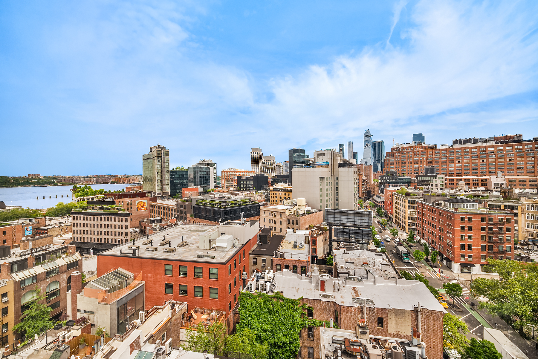 61 Jane Street, Unit 15K Manhattan, NY 10014 - Photo 15 of 16 a view of city with tall buildings