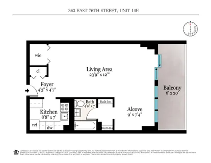 $585,000 | 363 East 76th Street, Unit 14E | Lenox Hill