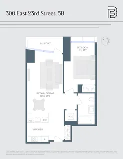 $1,150,000 | 300 East 23rd Street, Unit 5B | Gramercy