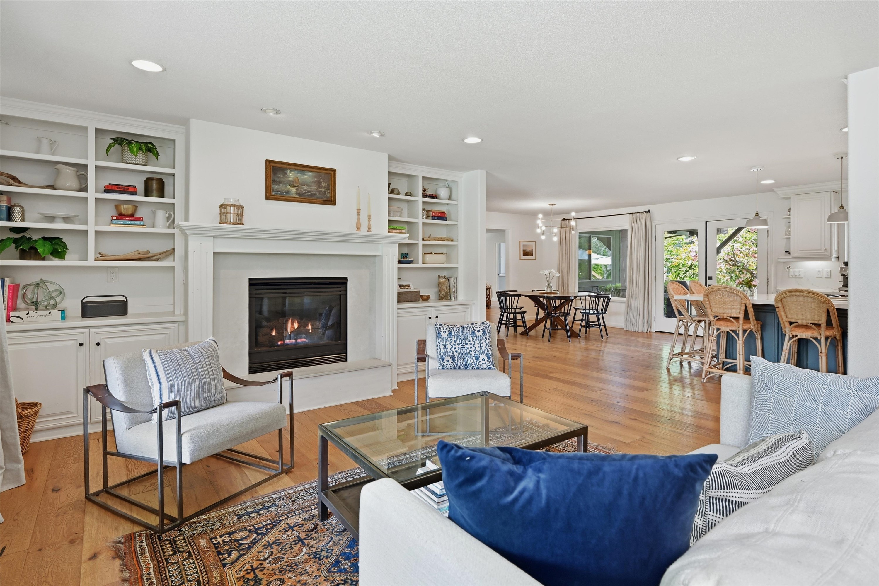 1541 Chablis Road Healdsburg, CA 95448 - Photo 4 of 19 a living room with furniture and a fireplace