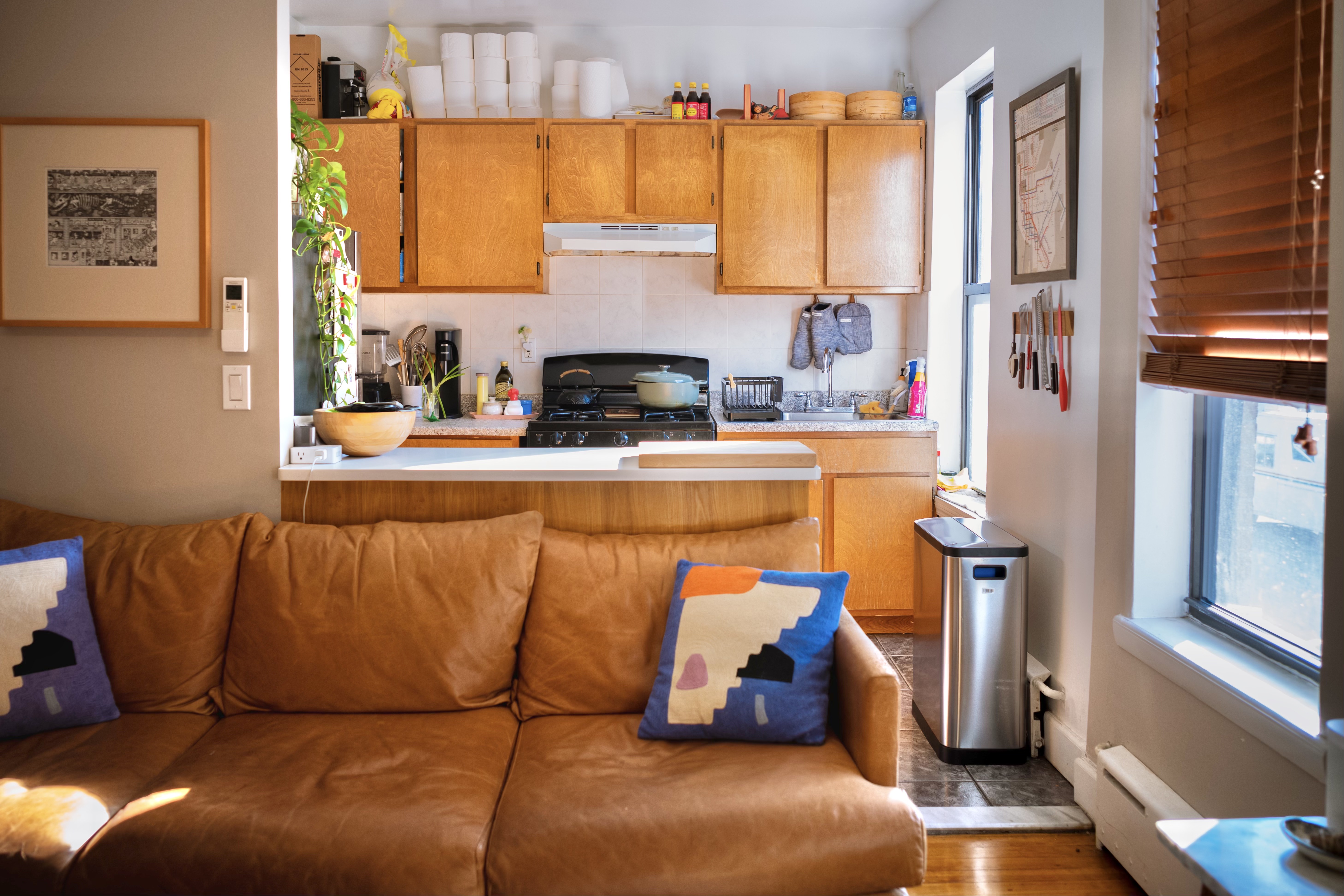 999 Fulton Street, Unit 2 Brooklyn, NY 11238 - Photo 3 of 10 a kitchen with stainless steel appliances wooden floor and a window