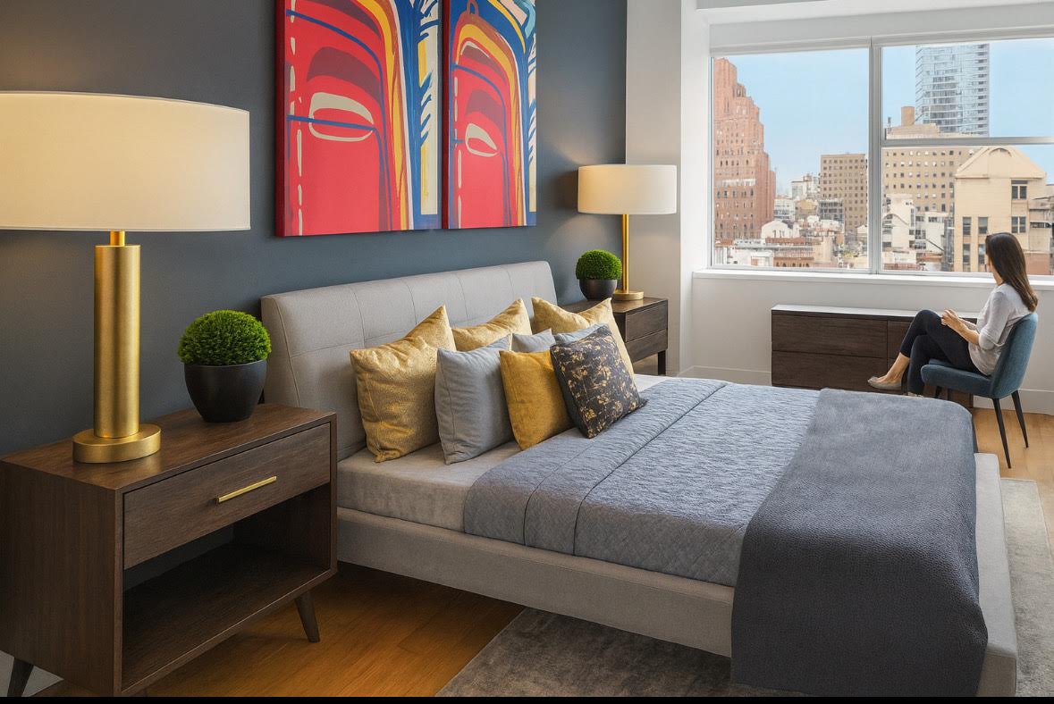 50 Murray Street, Unit 603 Manhattan, NY 10007 - Photo 2 of 3 a bedroom with bed and window