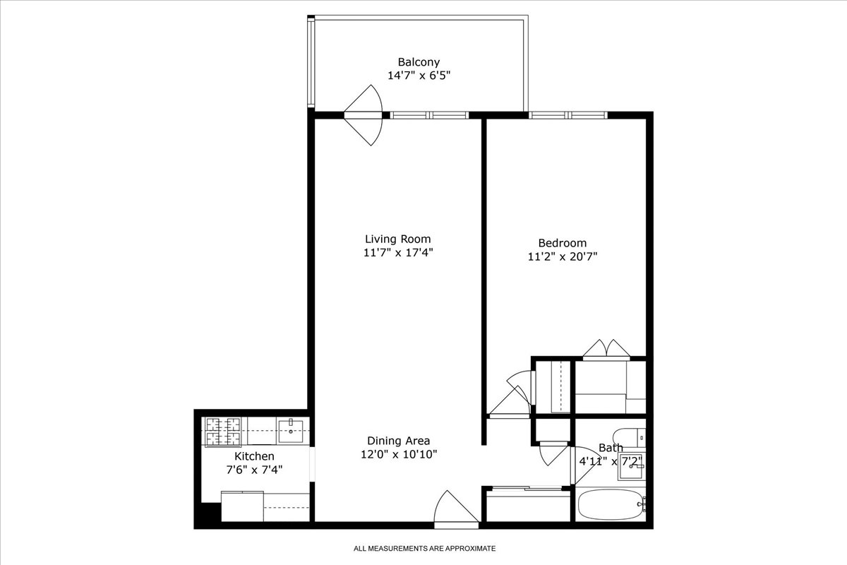 350 Ocean Parkway, Unit 3C Brooklyn, NY 11218 - Photo 10 of 10 a picture of a floor plan