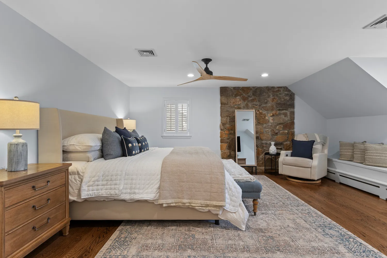 a room with furniture and a flat screen tv