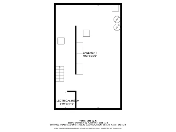 a picture of a room with a white wall and a large window