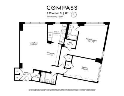 $2,200,000 | 2 Charlton Street, Unit 9E | Hudson Square