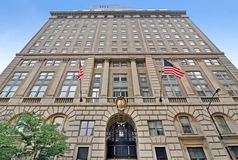 a front view of a building