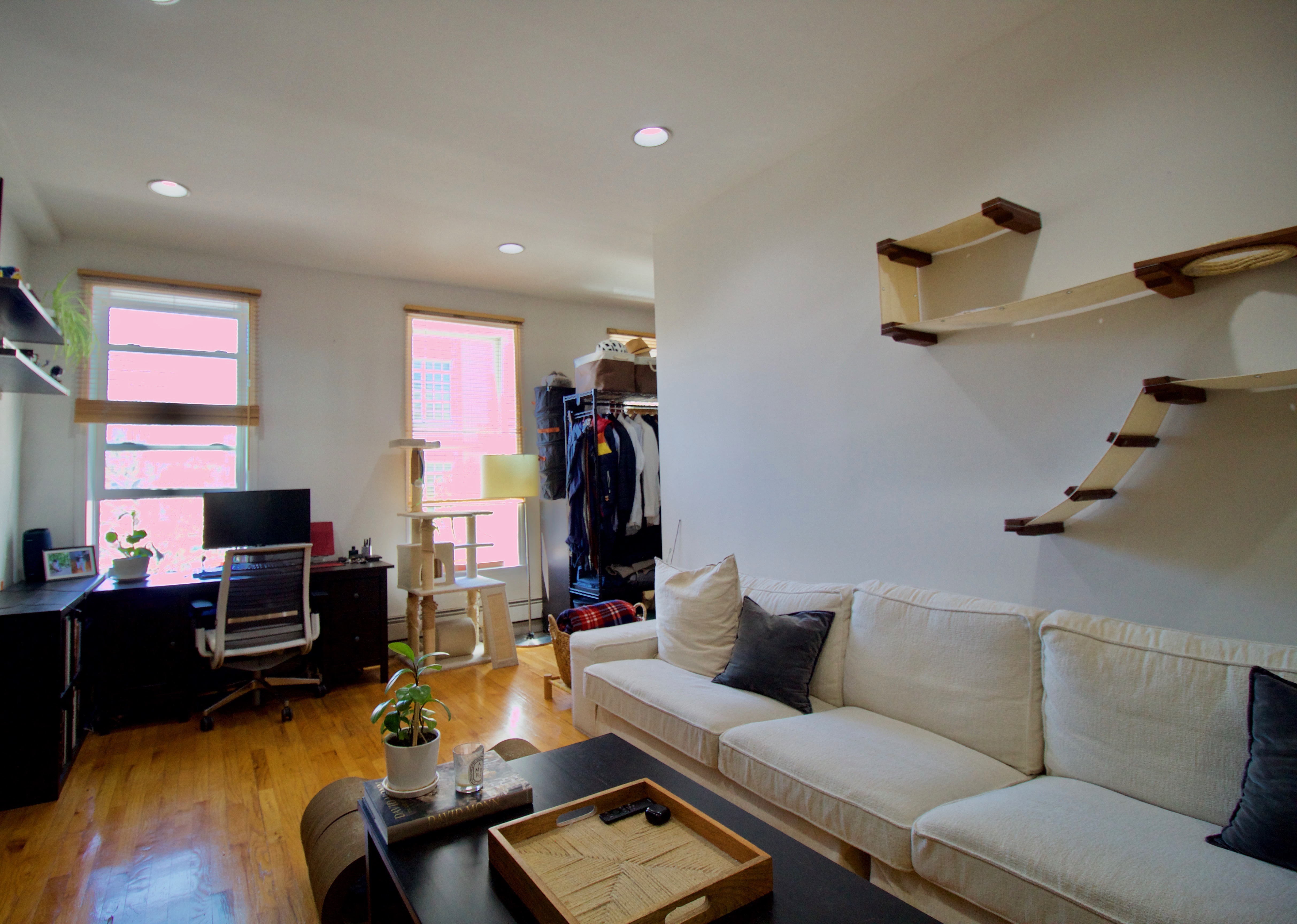 627 Baltic Street, Unit 2 Brooklyn, NY 11217 - Photo 9 of 32 a living room with furniture and a flat screen tv