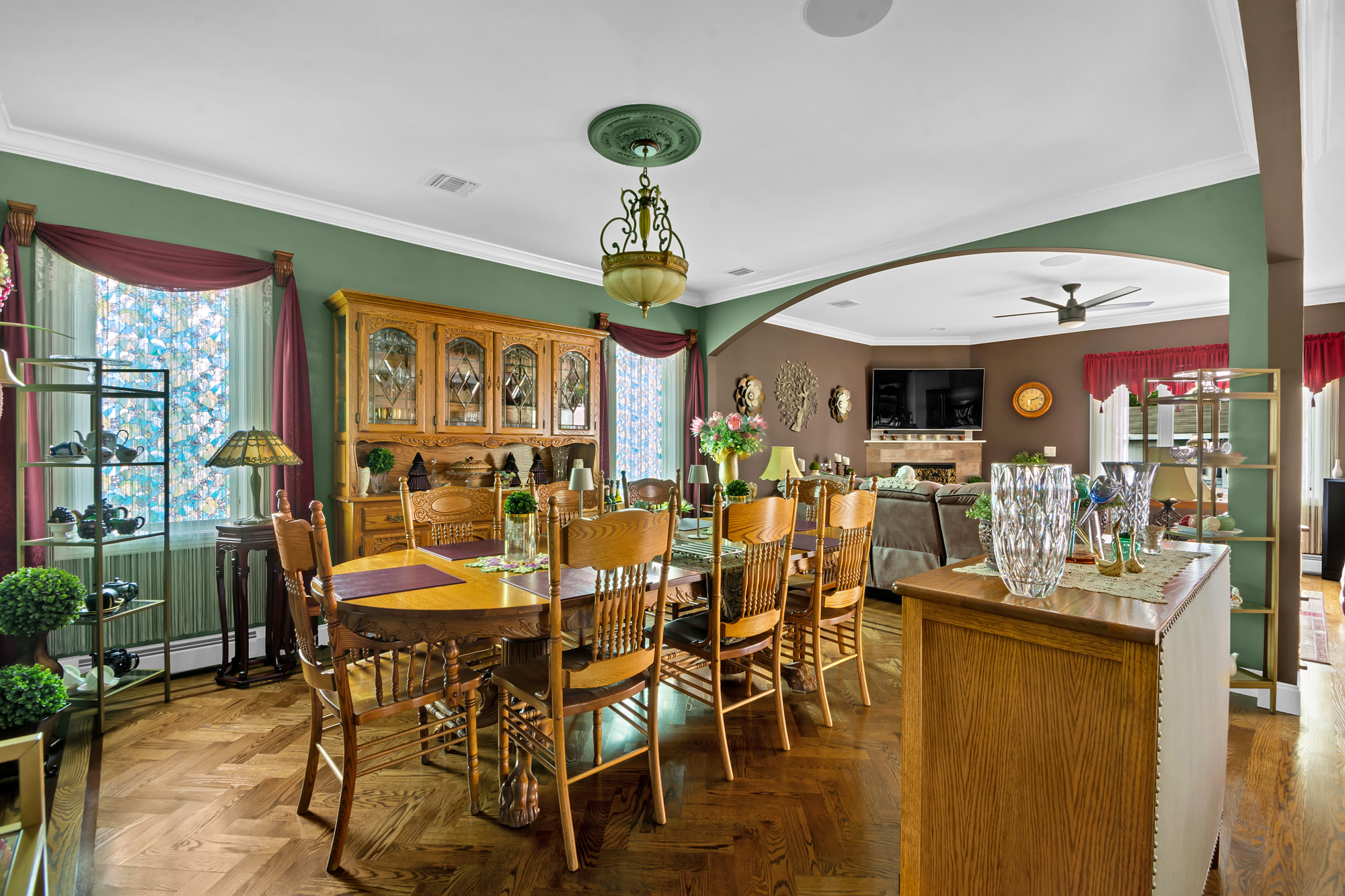 909 Jewett Avenue Staten Island, NY 10314 - Photo 12 of 65 a view of a dining room with furniture and chandelier