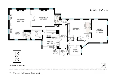 $5,995,000 | 151 Central Park West, Unit 5W | Upper West Side