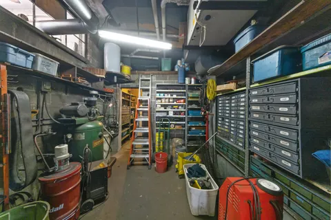 a view of storage and utility room