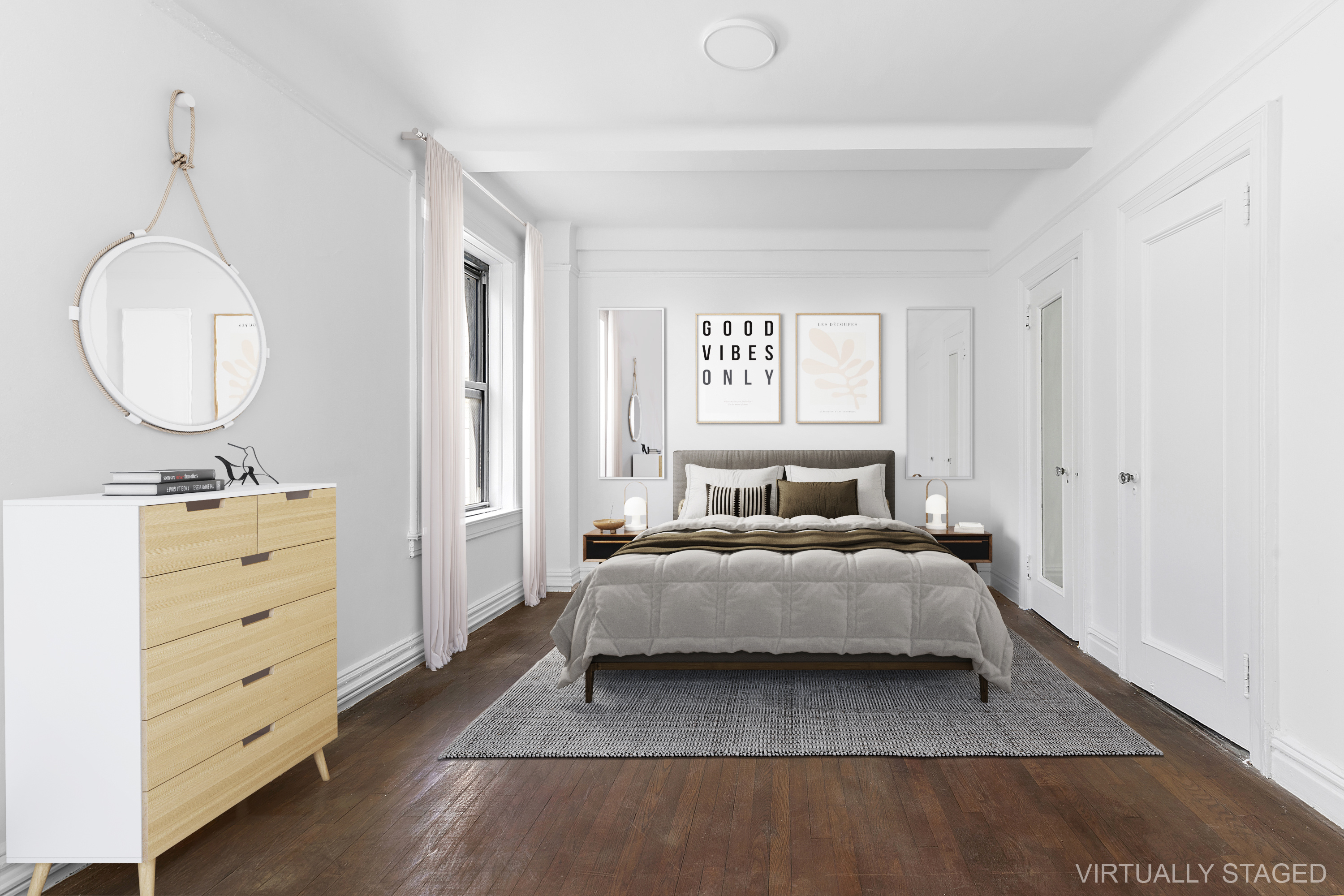 250 West 94th Street, Unit 8J Manhattan, NY 10025 - Photo 7 of 19 a bedroom with a bed and a dresser