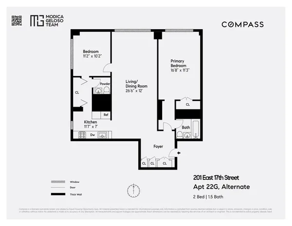$1,150,000 | 201 East 17th Street, Unit 22G | Gramercy