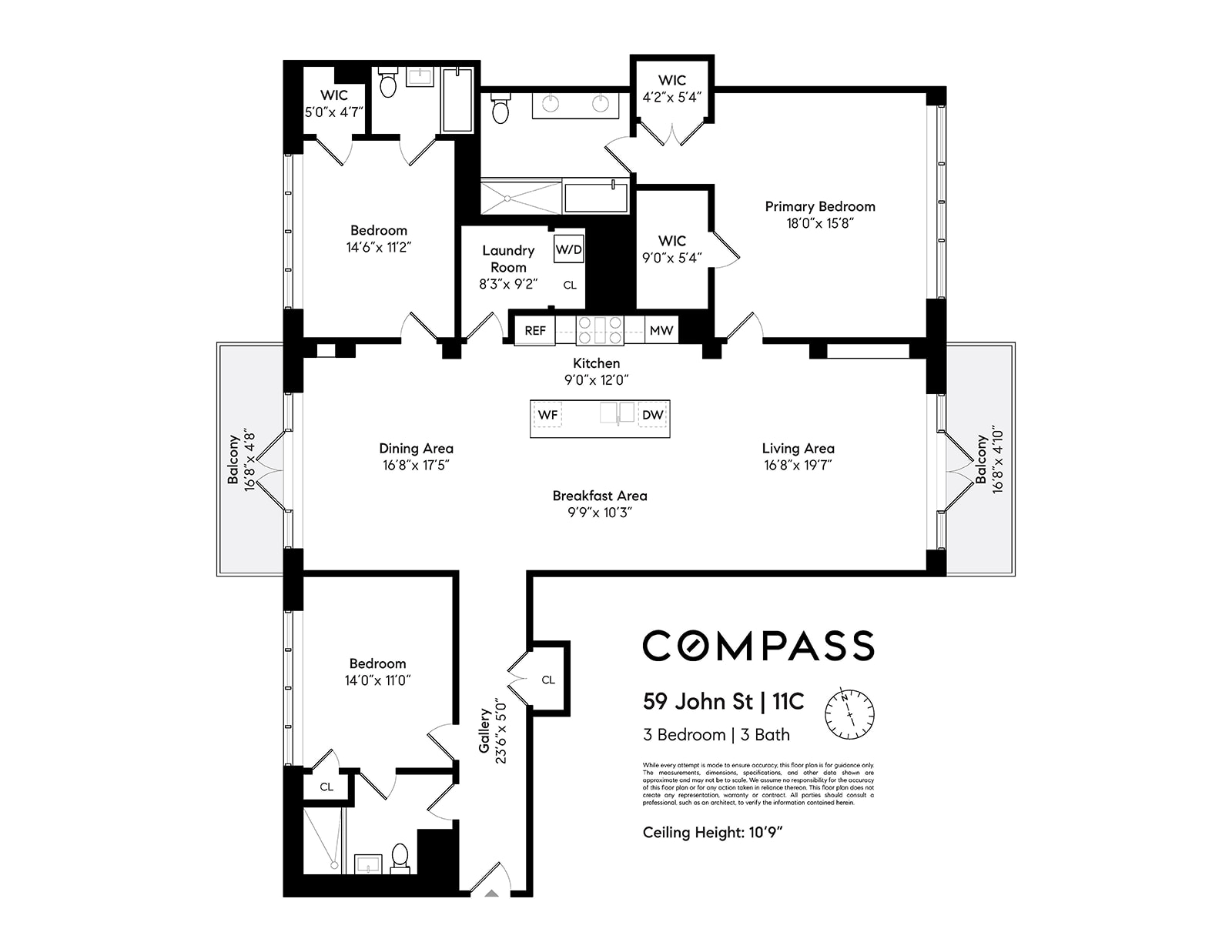 59 John Street, Unit 11C Manhattan, NY 10038 - Photo 14 of 14 Gallery Image 14