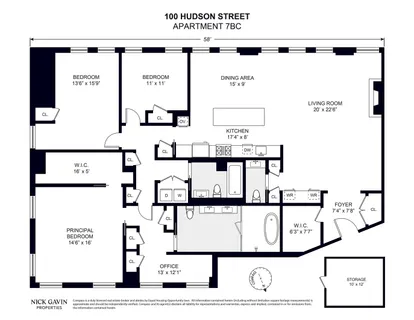 $5,250,000 | 100 Hudson Street, Unit 7BC | TriBeCa