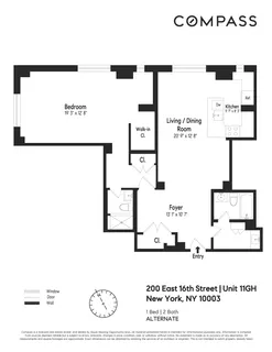 $1,299,000 | 200 East 16th Street, Unit 11GH | Gramercy