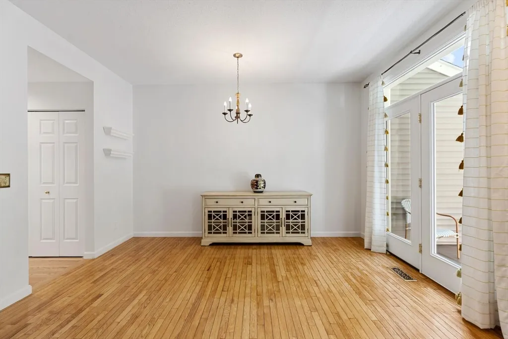 a view of livingroom with hardwood floor and window