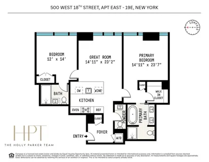 $4,295,000 | 500 West 18th Street, Unit EAST 19E | Chelsea