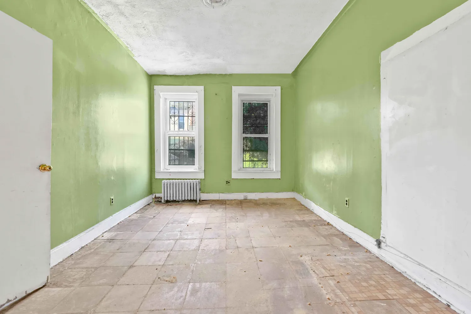 a view of an empty room