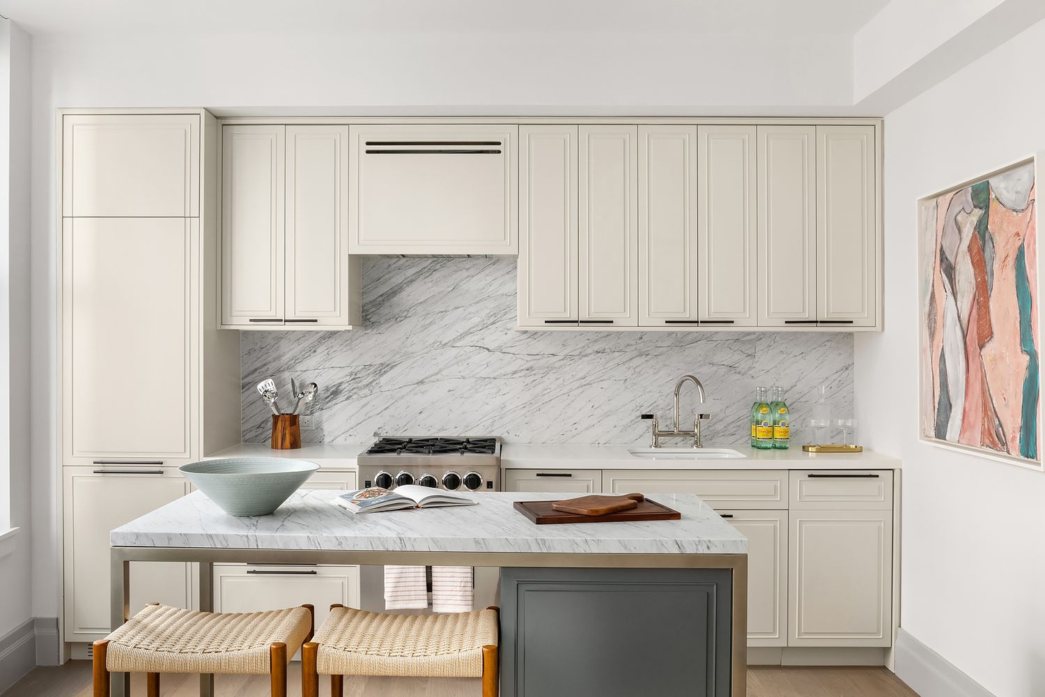 76 Schermerhorn Street, Unit 8E Brooklyn, NY 11201 - Photo 2 of 8 a kitchen with a sink stove and cabinets