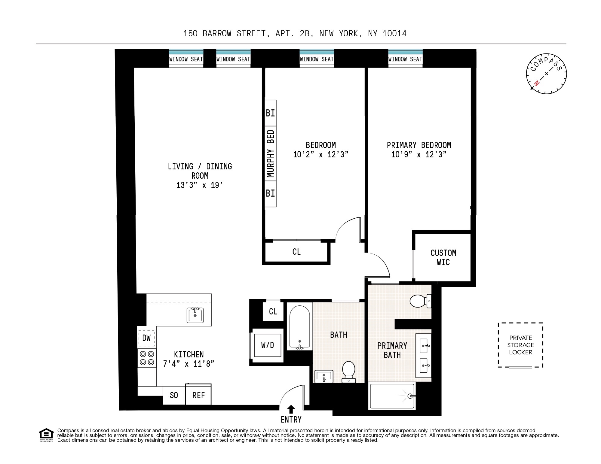 150 Barrow Street 2B W. Greenwich Village New York NY 10014
