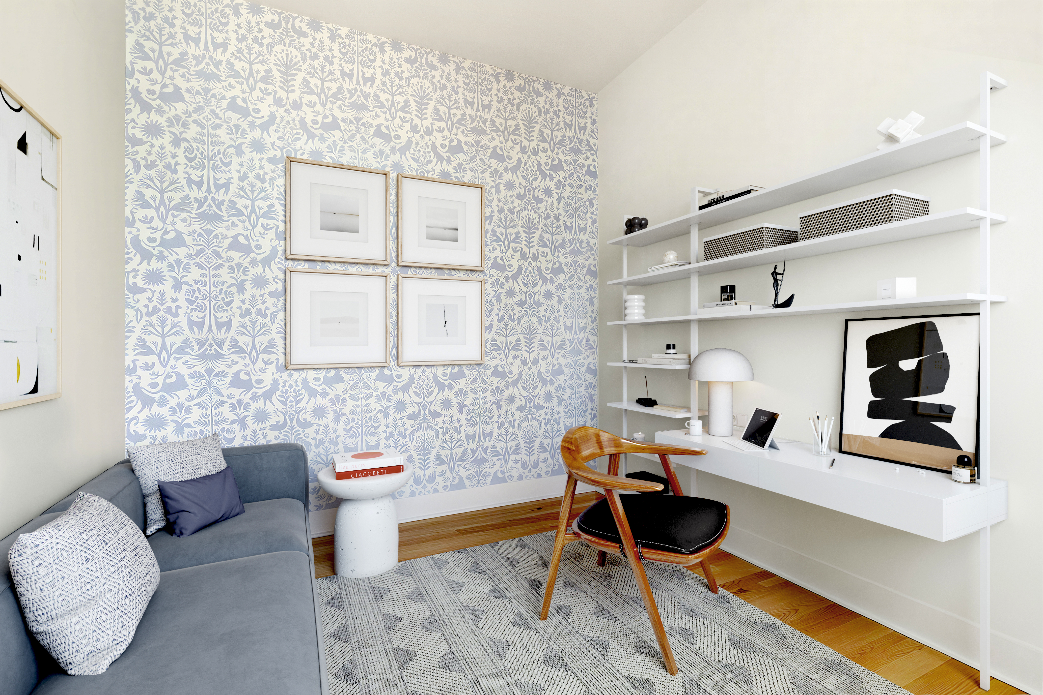 454 West 54th Street, Unit 5G Manhattan, NY 10019 - Photo 7 of 17 a living room with furniture and a window
